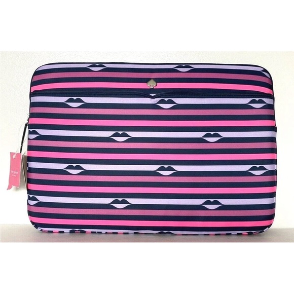 kate spade Accessories New Kate Spade Jae Lip Print Nylon Laptop